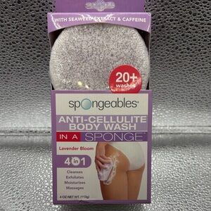 Spongeables Lavender Bloom Anti-Cellulite Body Wash Sponge - Lavender